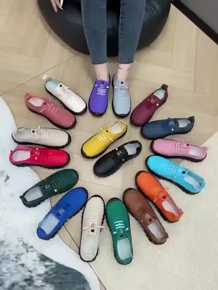 Women's Loafers & Flats - Lightweight Lace-Up for Everyday Wear - Signature Style – view 8
