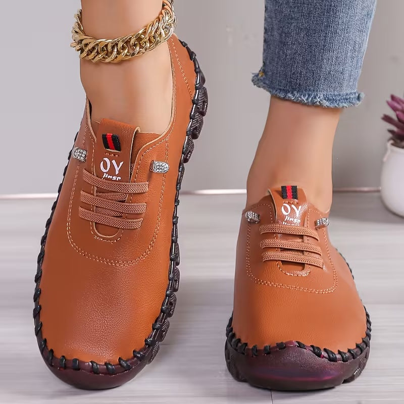 Women's Loafers & Flats - Lightweight Lace-Up for Everyday Wear - Signature Style – Blue option – view 7