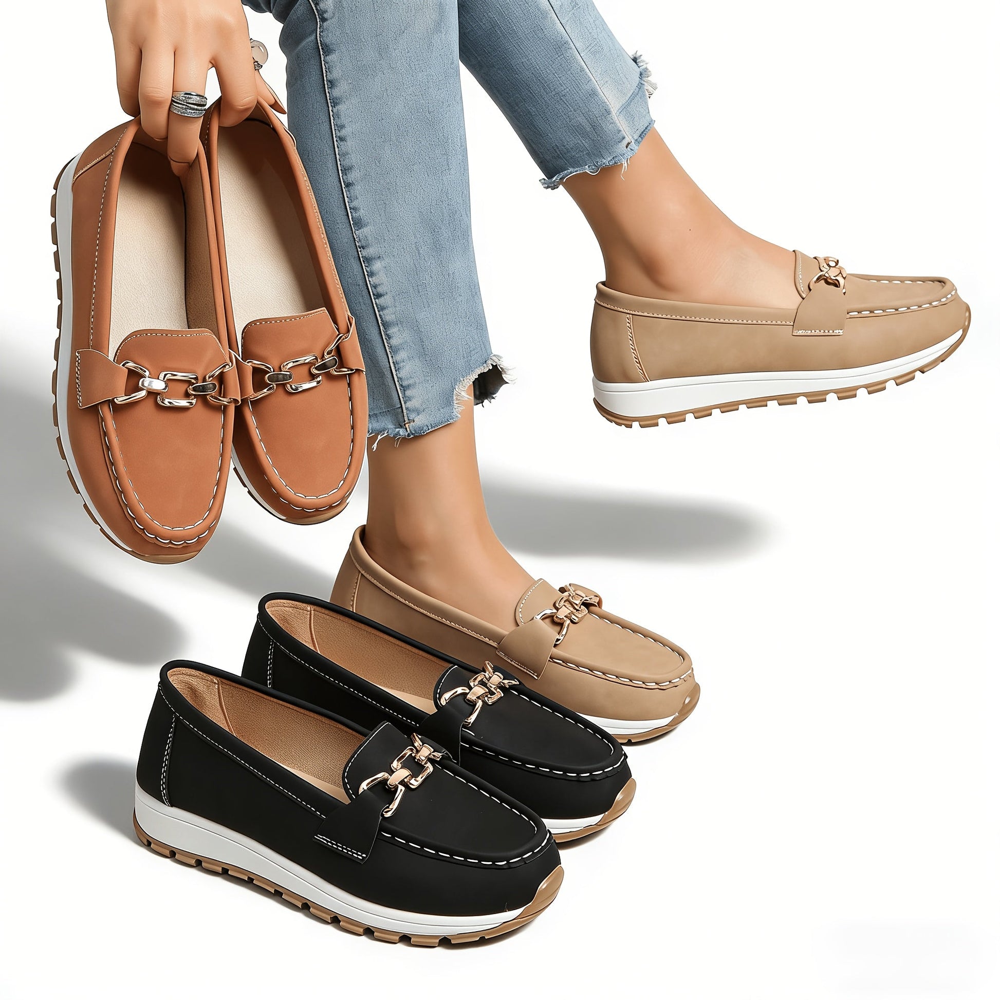 Women's Loafers & Flats – Non-Slip Sole Slip-On for Everyday Wear – view 5