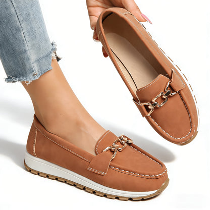 Women's Loafers & Flats – Non-Slip Sole Slip-On for Everyday Wear – Khaki option – view 3