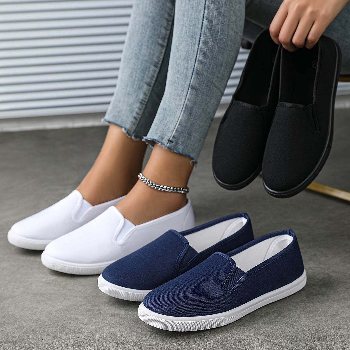 Women's Loafers & Flats - Slip-On for Outdoor & – Blue – view 5