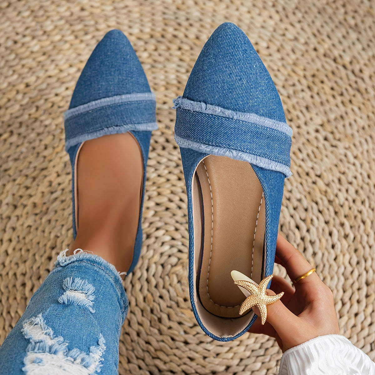 Women's Loafers & Flats – Slip-On for Work & Events – Blue option – main product image