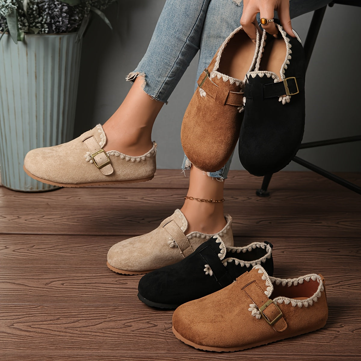 Women's Loafers & Flats – Wide Toe Box Breathable Mesh for Outdoor & – main product image