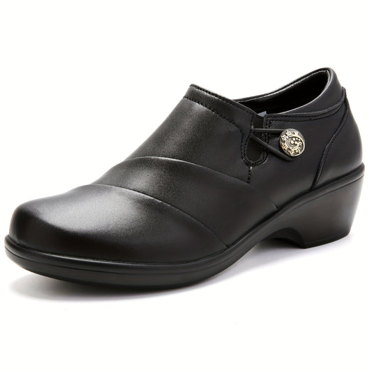 Women's Loafers & Slip-Ons – Cushioned Comfort Lightweight for Everyday Wear – Black option – main product image