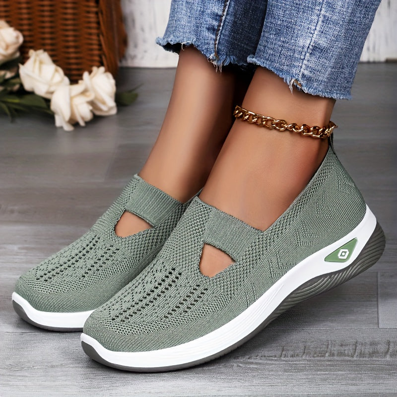 Women's Loafers & Slip-Ons - Slip-On Comfort – Dark Green – view 3