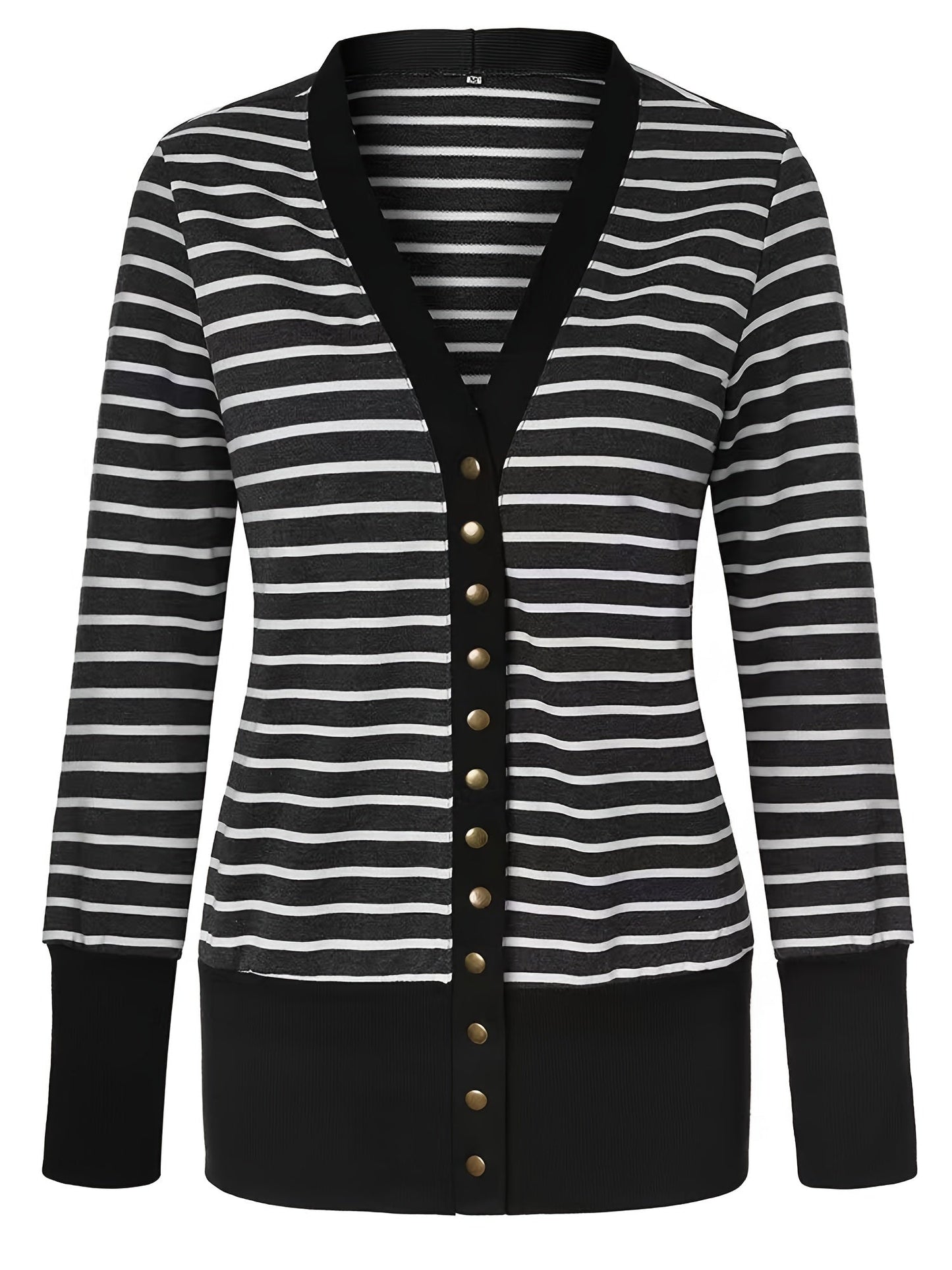 Women's Longline Button-Front Cardigan detail view