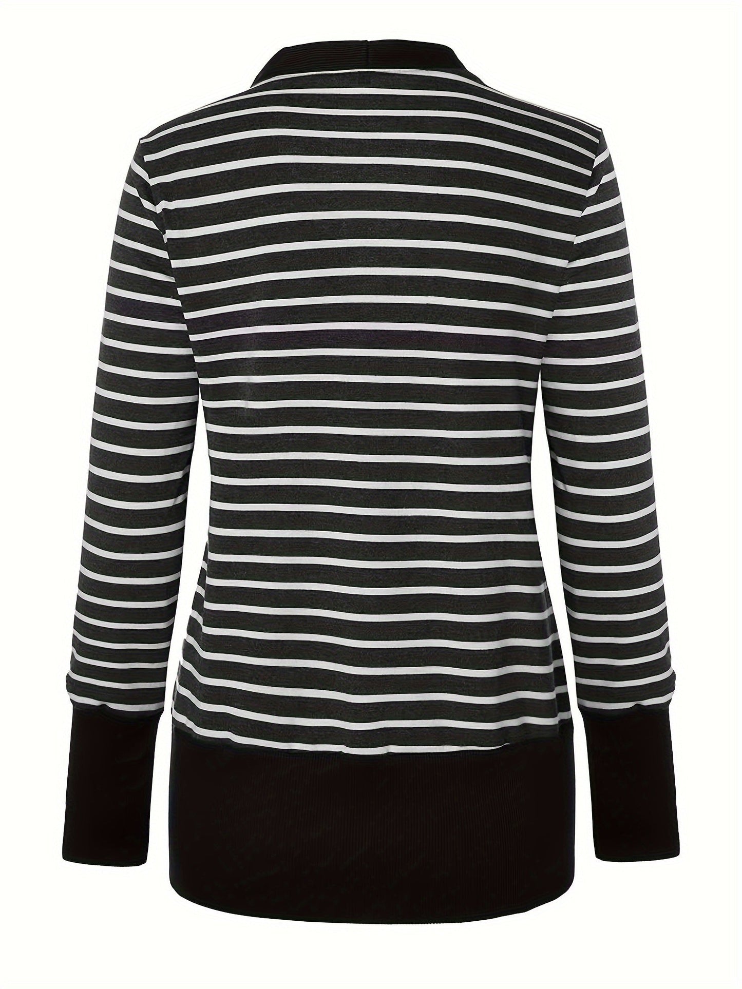 Women's Longline Button-Front Cardigan detail view