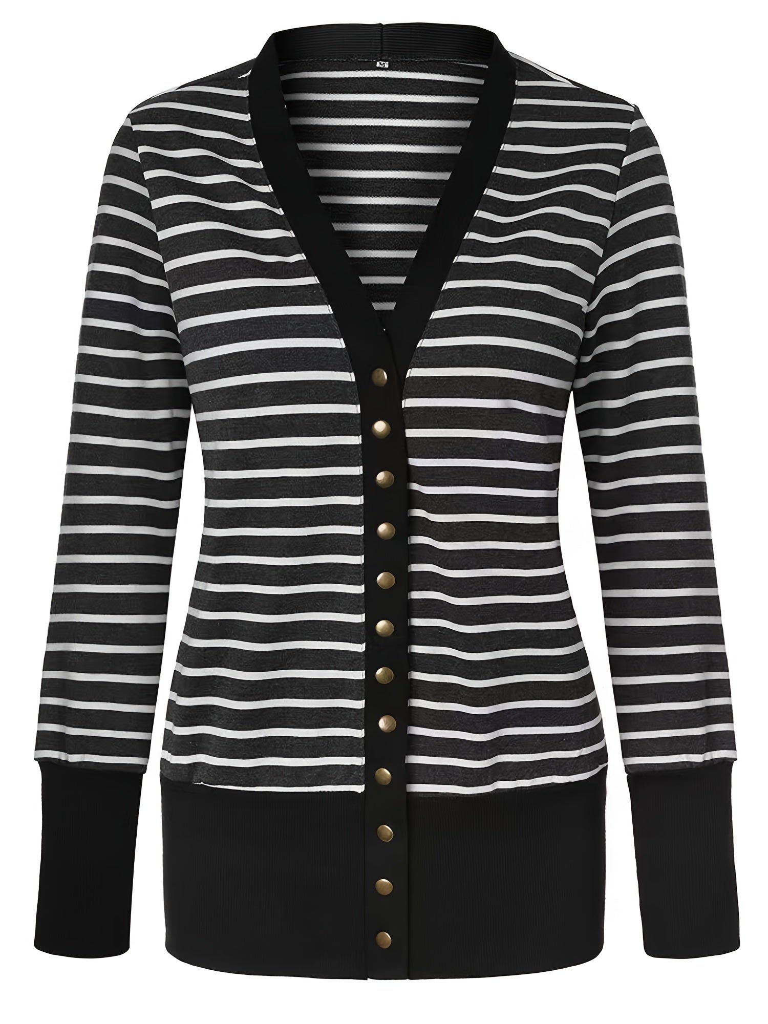Women's Longline Button-Front Cardigan detail view