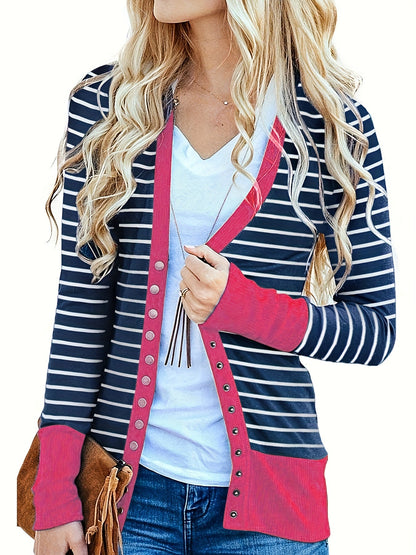 Women's Longline Button-Front Cardigan – Black option – view 2