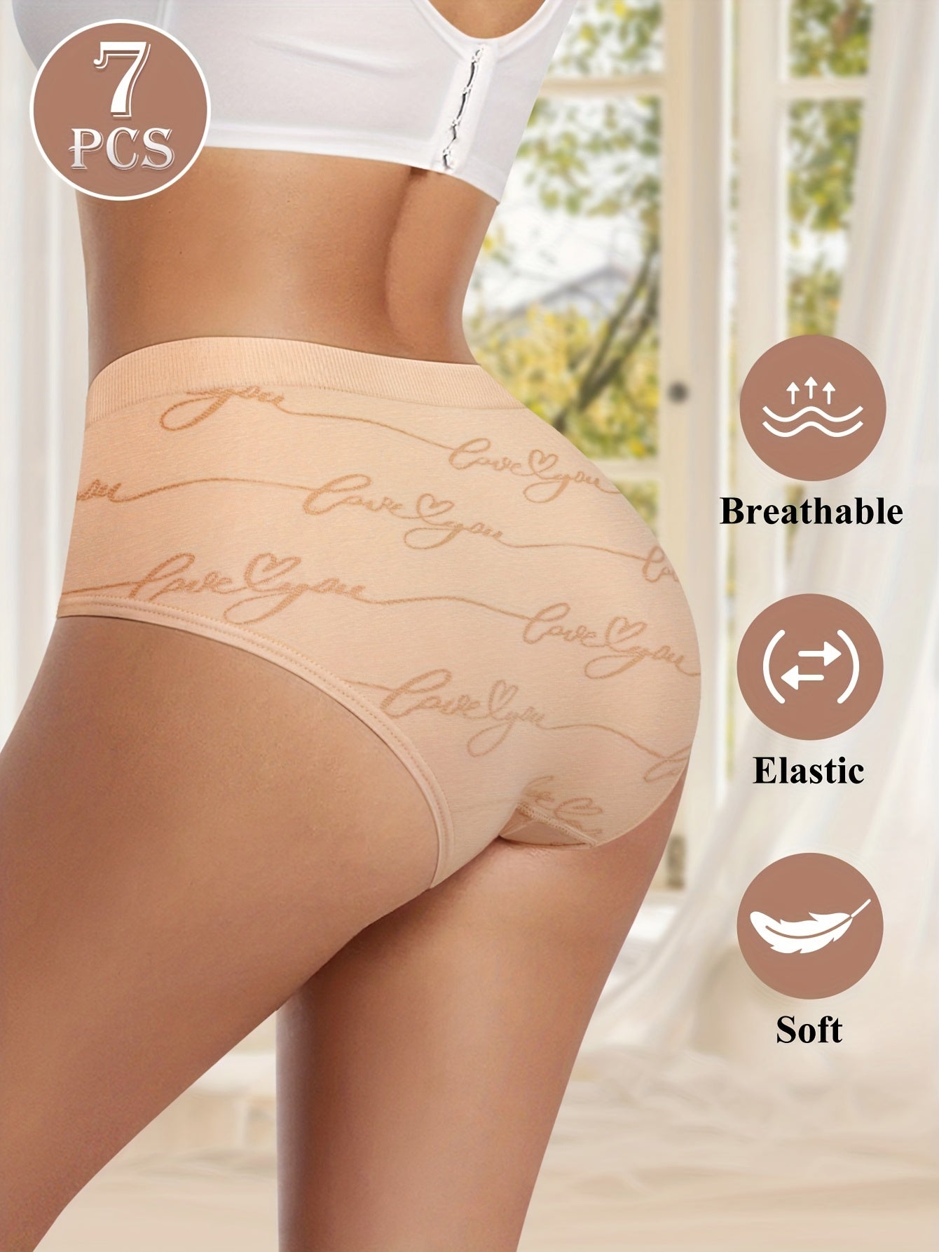 Women's Low-Rise Briefs - Butterfly Print Everyday Comfort – view 2