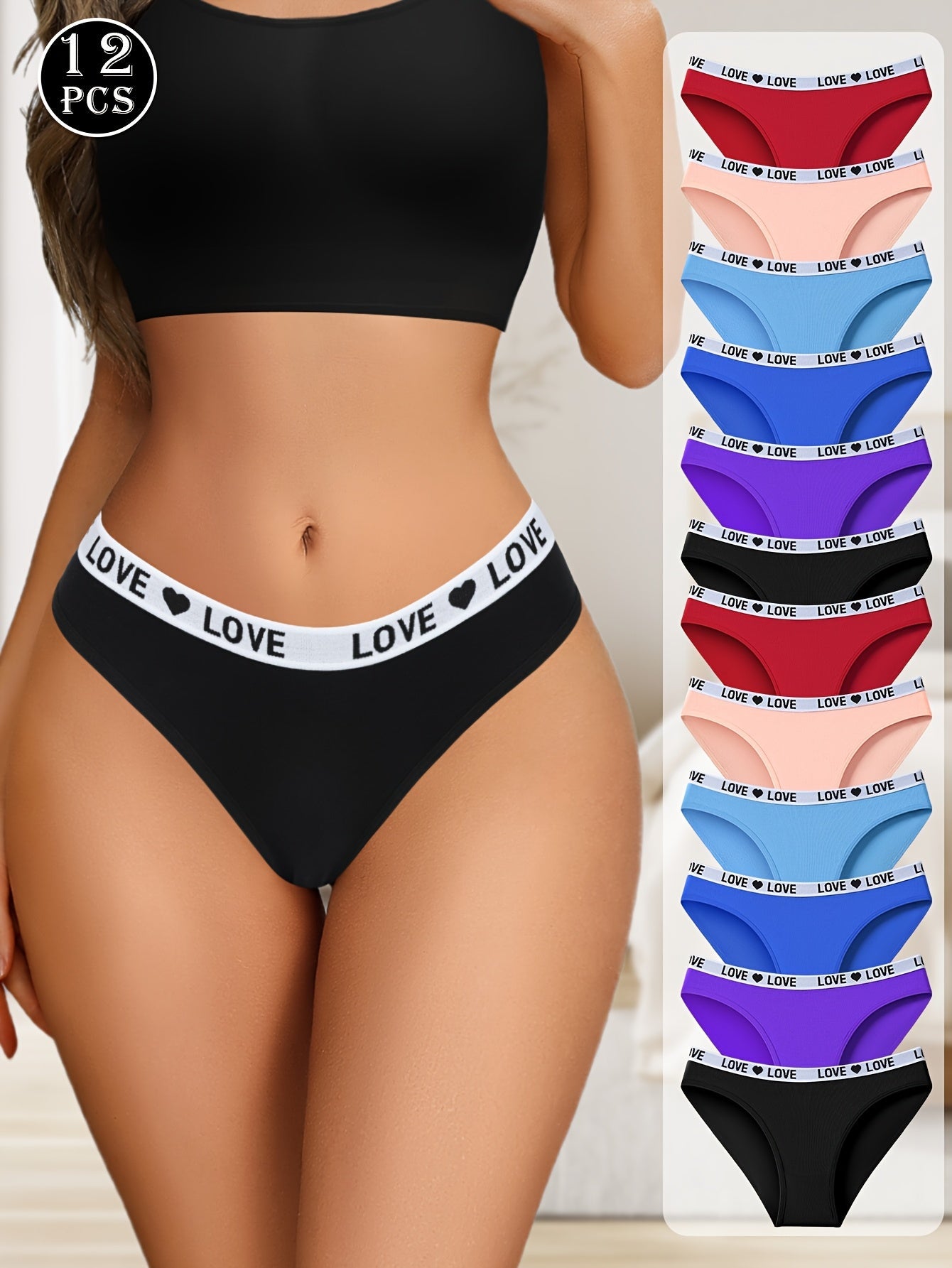 Women's Low-Rise Briefs - Solid Color Everyday Comfort – view 7