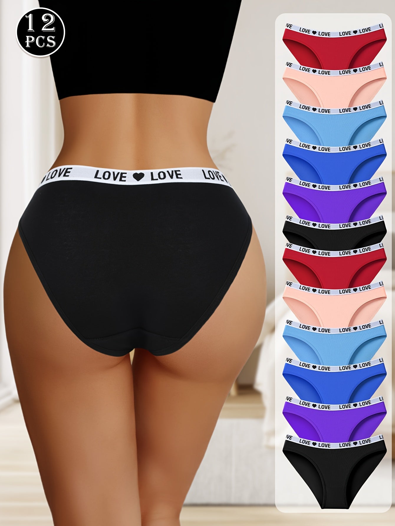 Women's Low-Rise Briefs - Solid Color Everyday Comfort – view 8