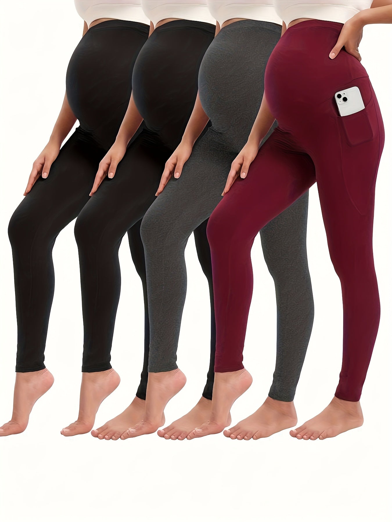 Women's Maternity Leggings - High-Waist Fit detail view