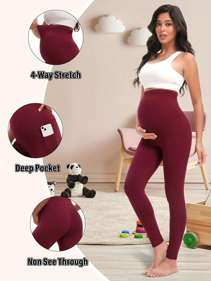 Women's Maternity Leggings - High-Waist Fit detail view