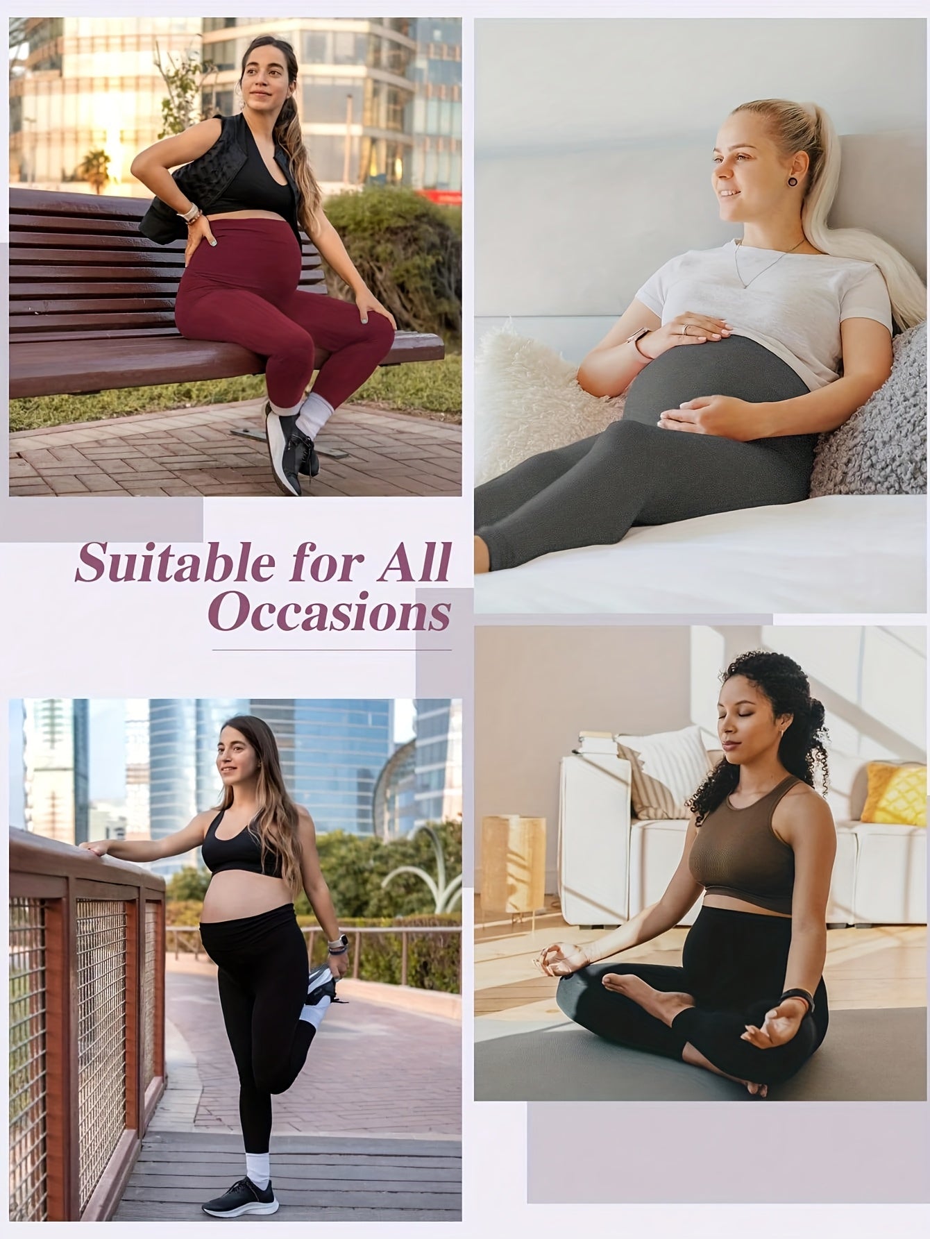 Women's Maternity Leggings - High-Waist Fit detail view