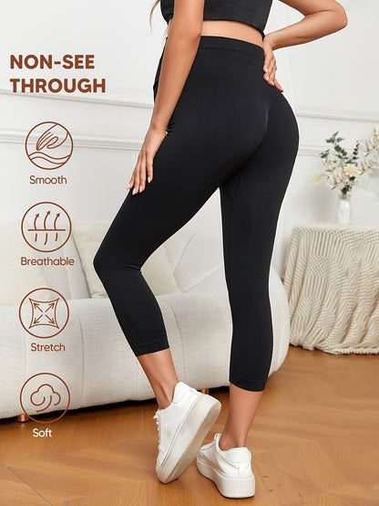 Women's Maternity Leggings - High-Waist Sculpting Detail detail view