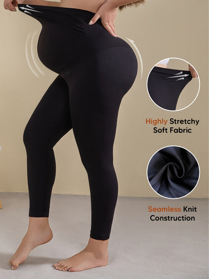 Women's Maternity Leggings - Mid-Rise Stretch Fit detail view
