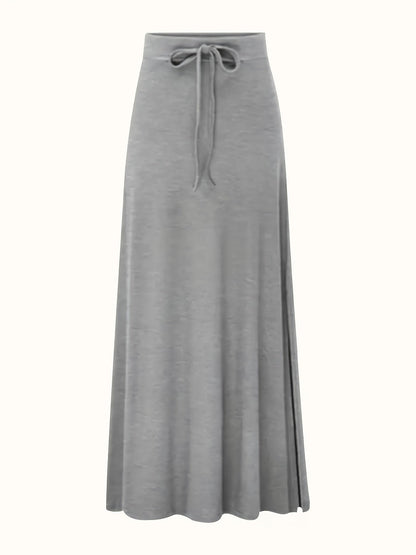 Women's Maxi A-Line Skirt 3-Pack - High-Waist Solid Color detail view