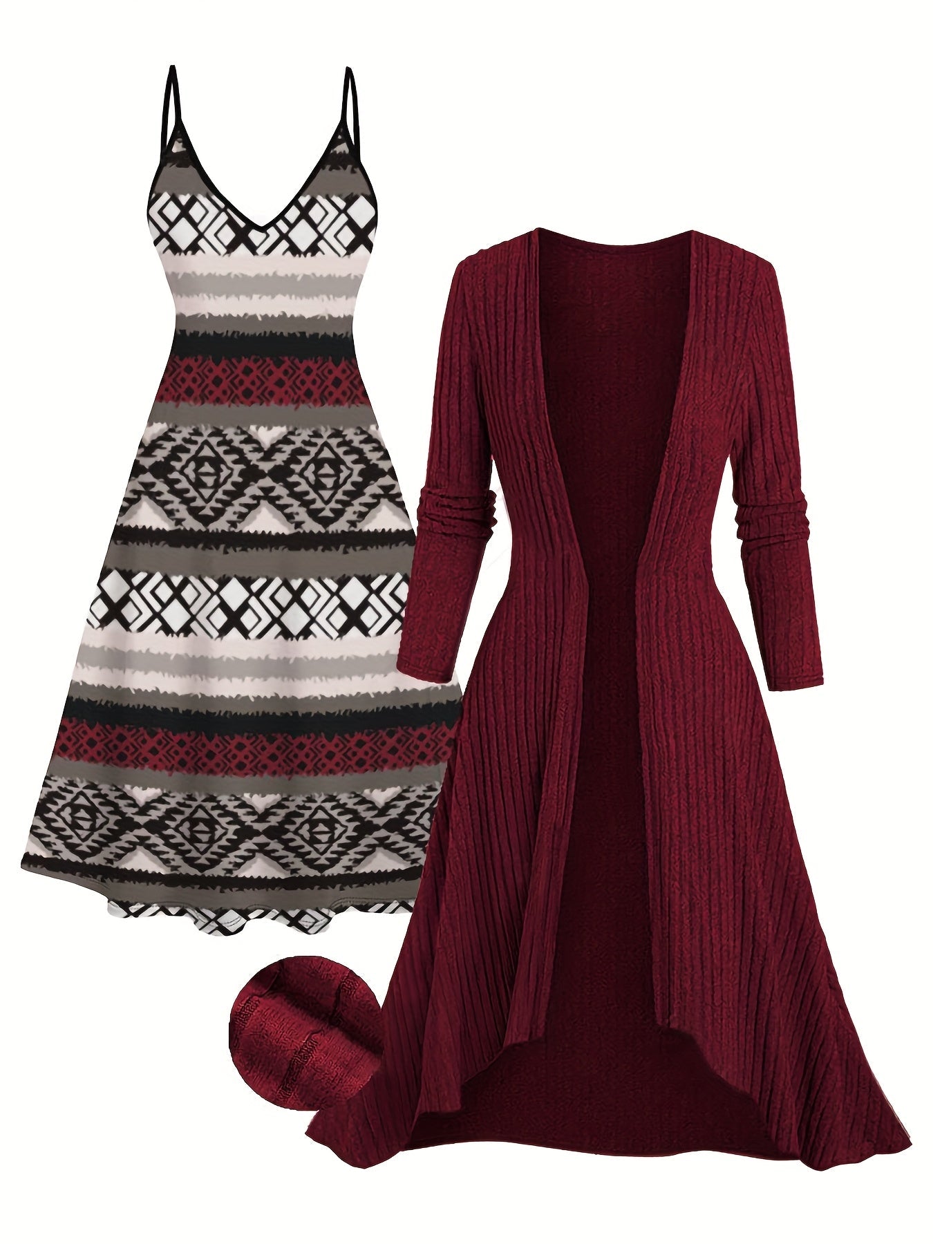 Women's Maxi Evening Dress - Event Style – Red option – view 7