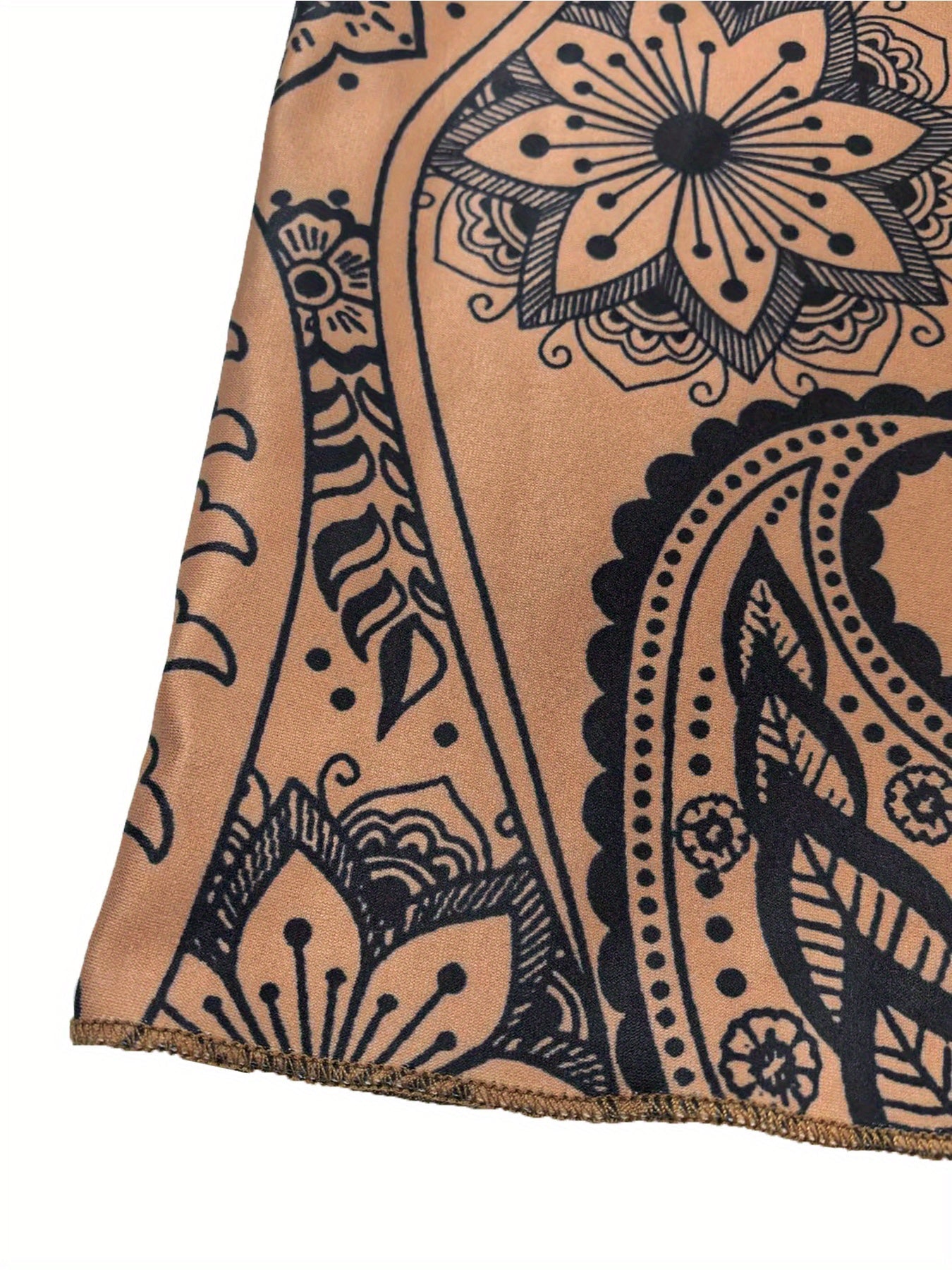 Women's Maxi Pencil Skirt - Floral Print Tulle Layer detail view