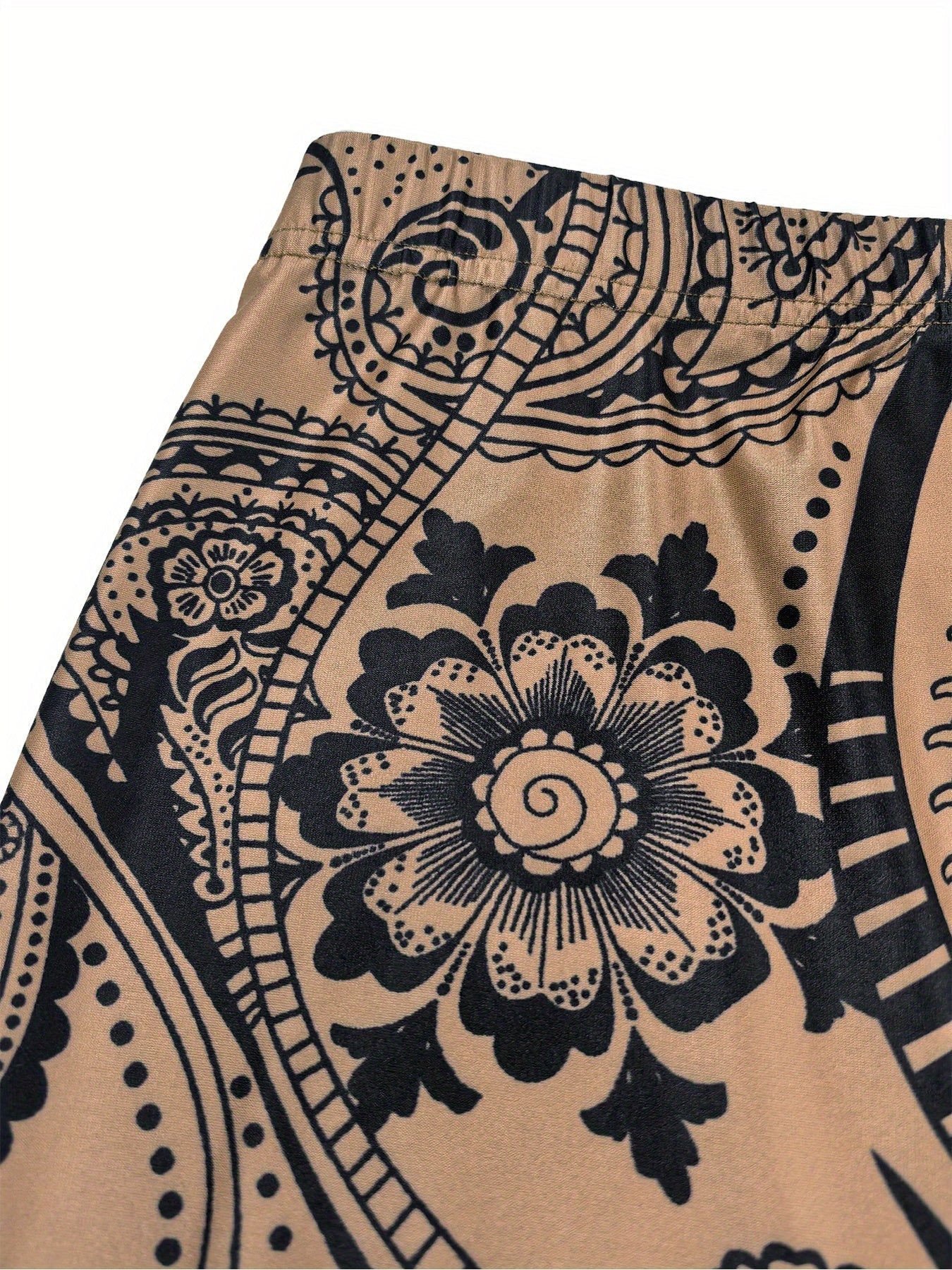 Women's Maxi Pencil Skirt - Floral Print Tulle Layer detail view