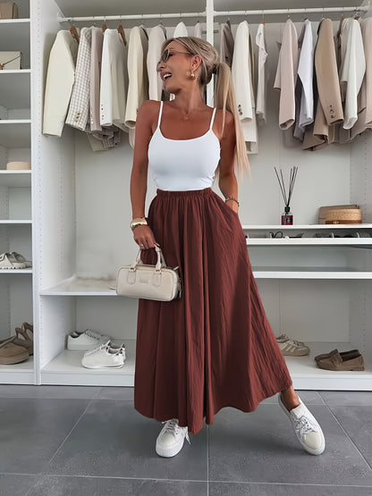Women's Maxi Skirt - High-Waist detail view
