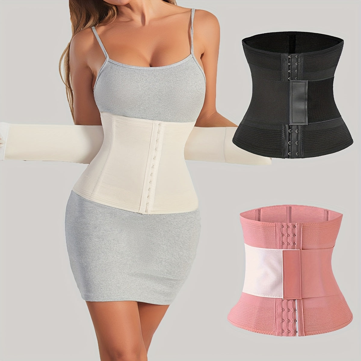 Women's Medium Control Waist Cincher - Solid Color Body Smoothing – main product image