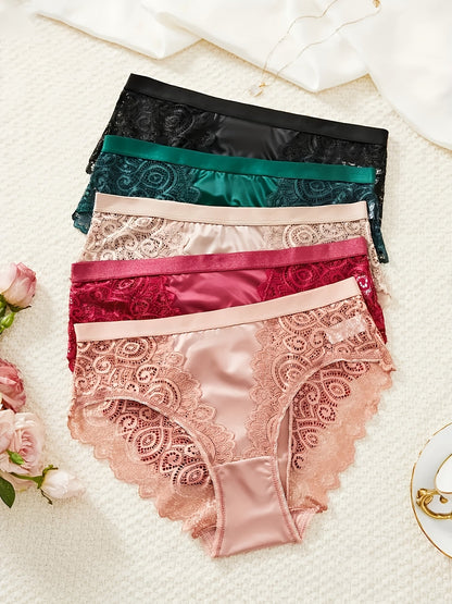 Women's Mid-Rise Briefs - Floral Everyday Comfort – view 3
