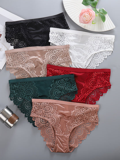 Women's Mid-Rise Briefs - Floral Everyday Comfort – view 6