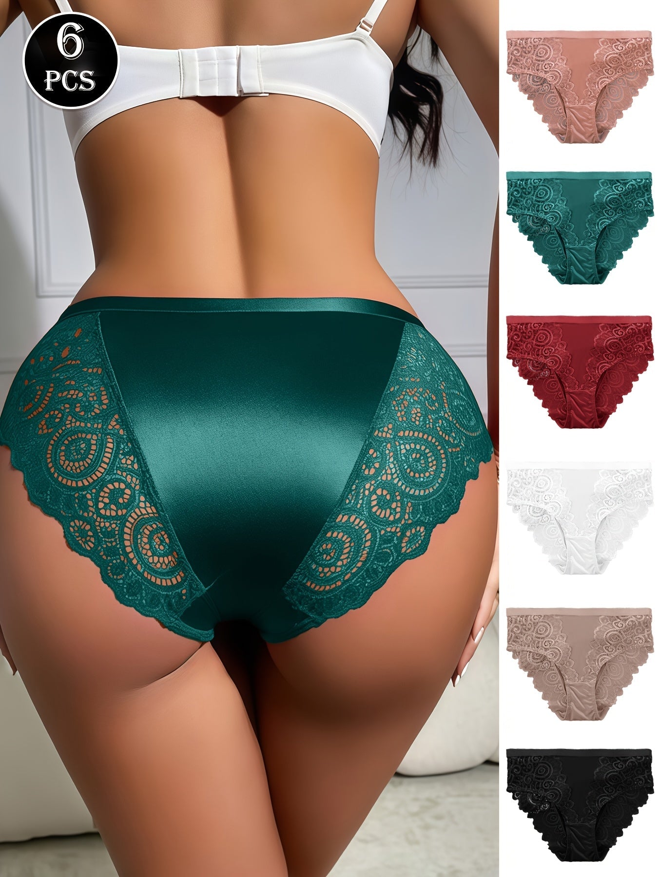 Women's Mid-Rise Briefs - Floral Everyday Comfort – view 7
