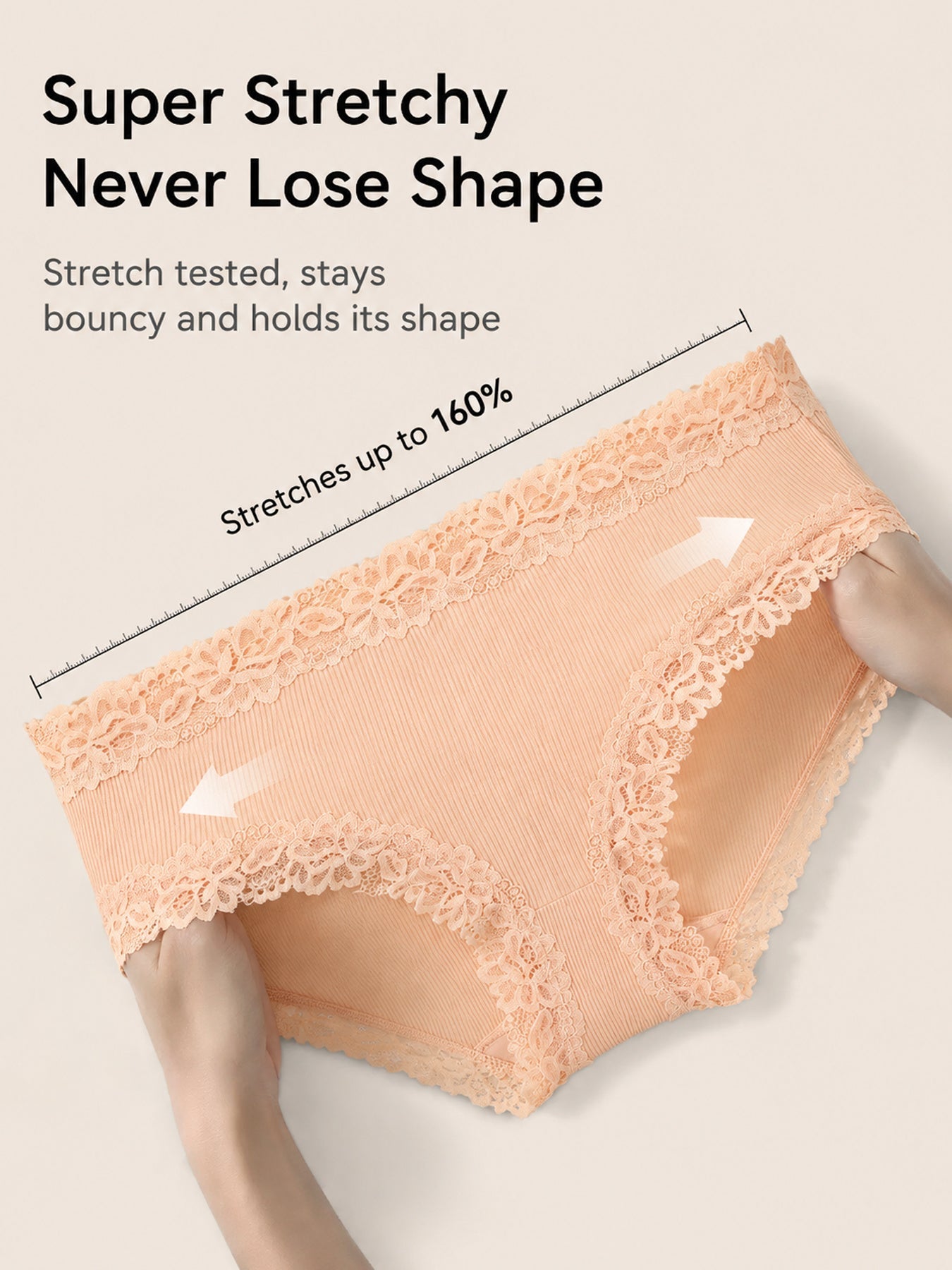 Women's Mid-Rise Briefs - Lace Everyday Comfort – Mixed colors Underwear – view 4