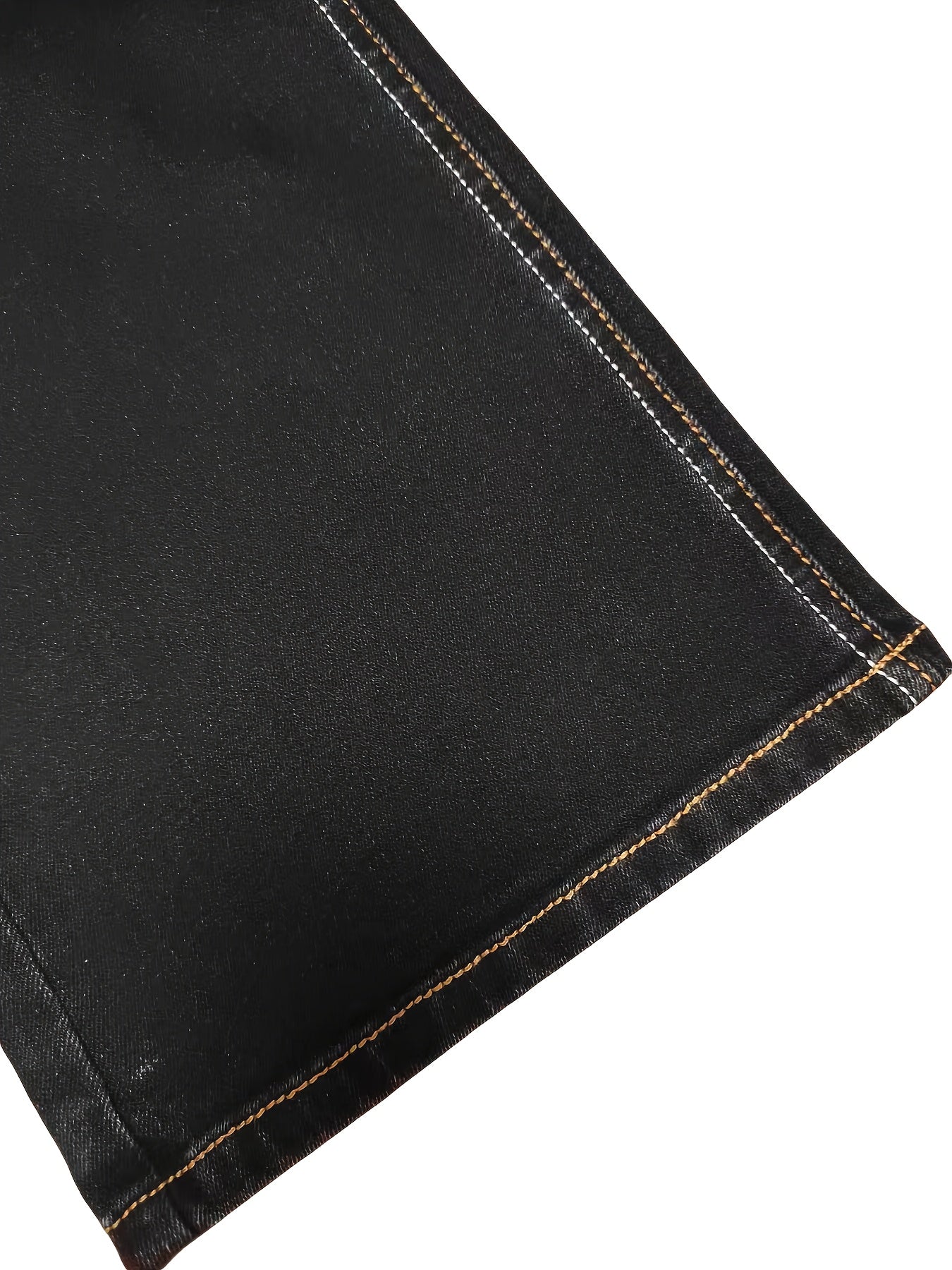 Women's Mid-Rise Flare Jeans - Black Embroidered – view 5