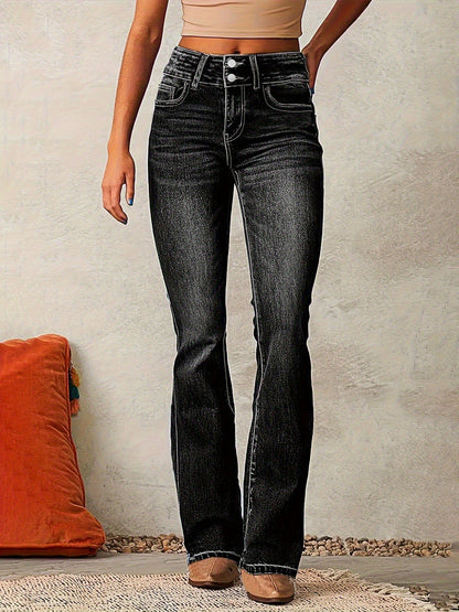Women's Mid-Rise Flare Jeans - Light Blue – Blue option – view 3