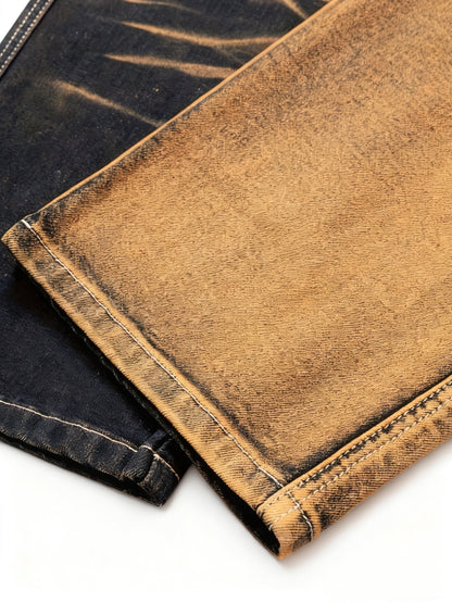Women's Mid-Rise Skinny Jeans - Dark Brown Pocket Detail – view 3