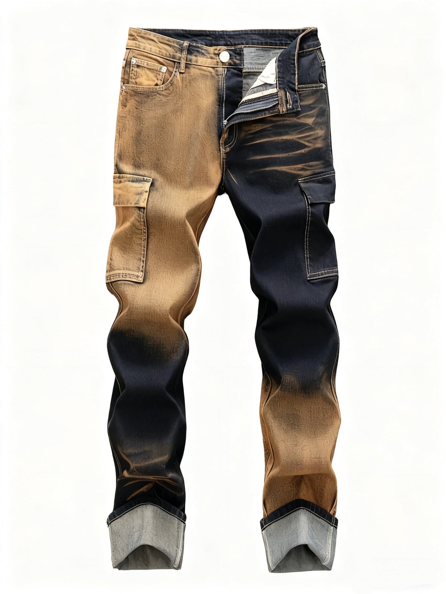 Women's Mid-Rise Skinny Jeans - Dark Brown Pocket Detail – Brown option – main product image
