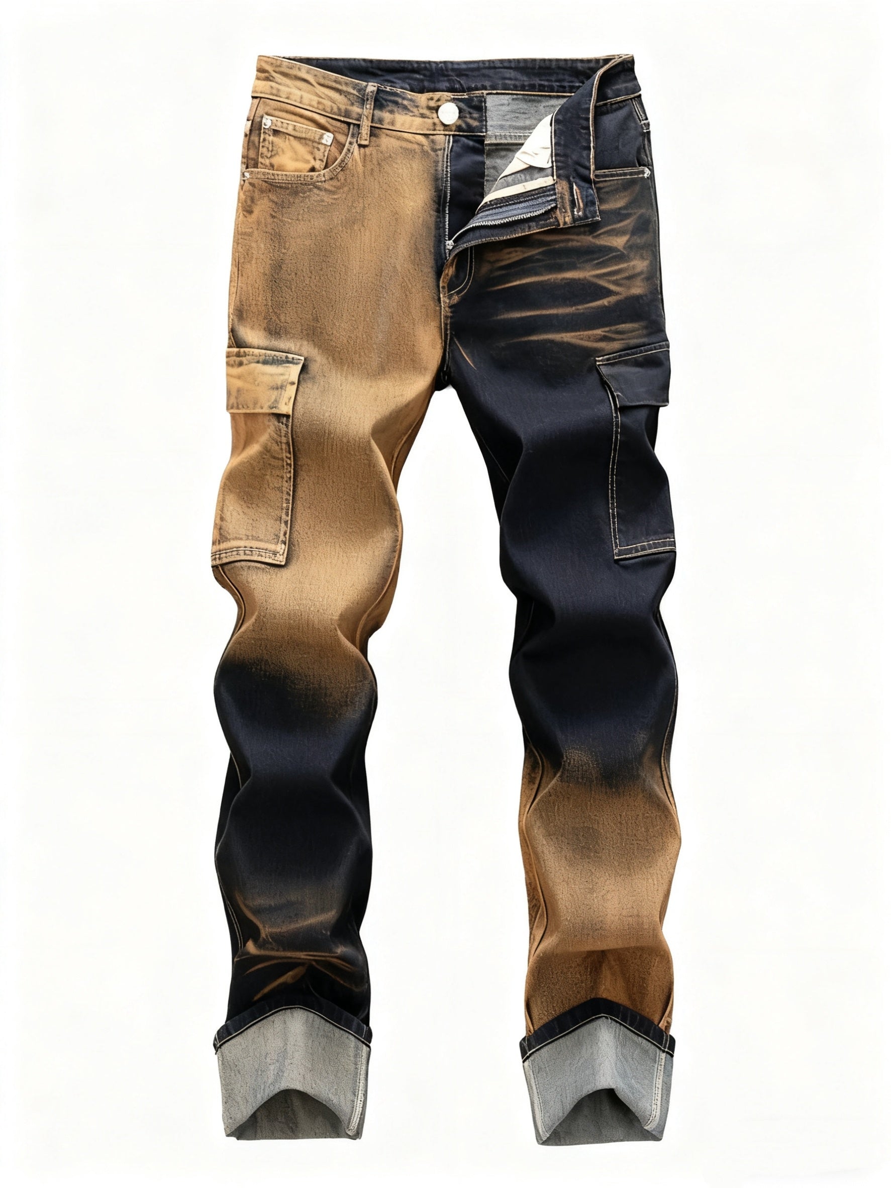 Women's Mid-Rise Skinny Jeans - Dark Brown Pocket Detail – Brown option – main product image