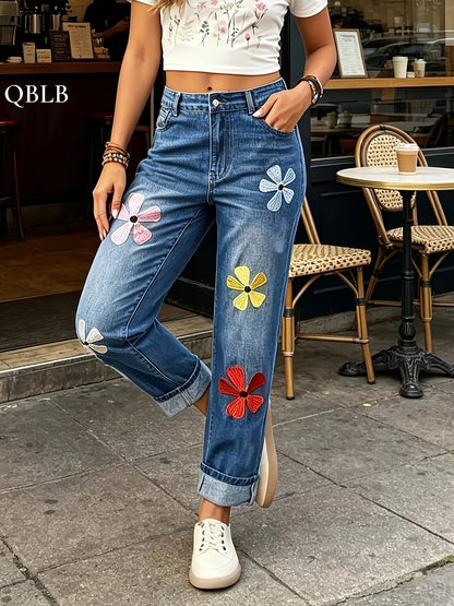 Women's Mid-Rise Skinny Jeans - Light Blue detail view