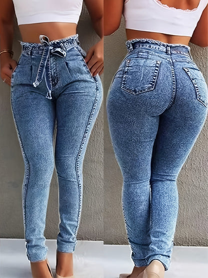 Women's Mid-Rise Skinny Jeans - Light Blue Weekend – Blue option – main product image