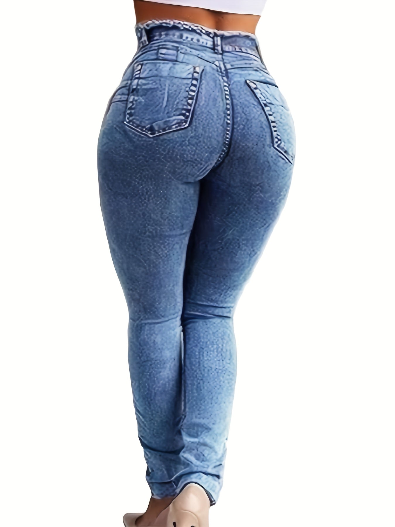 Women's Mid-Rise Skinny Jeans - Light Blue Weekend detail view