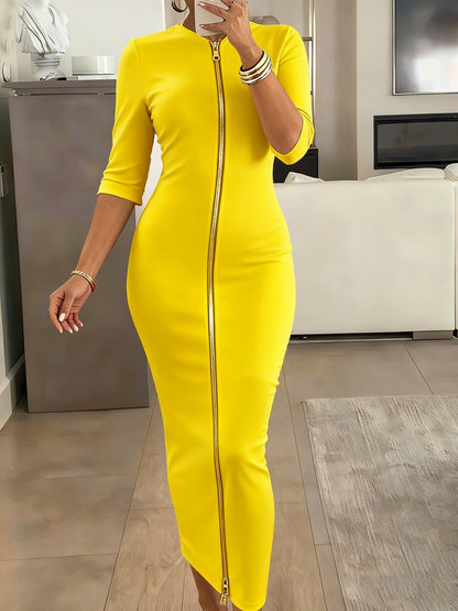 Women's Midi Dress - Short Sleeve detail view