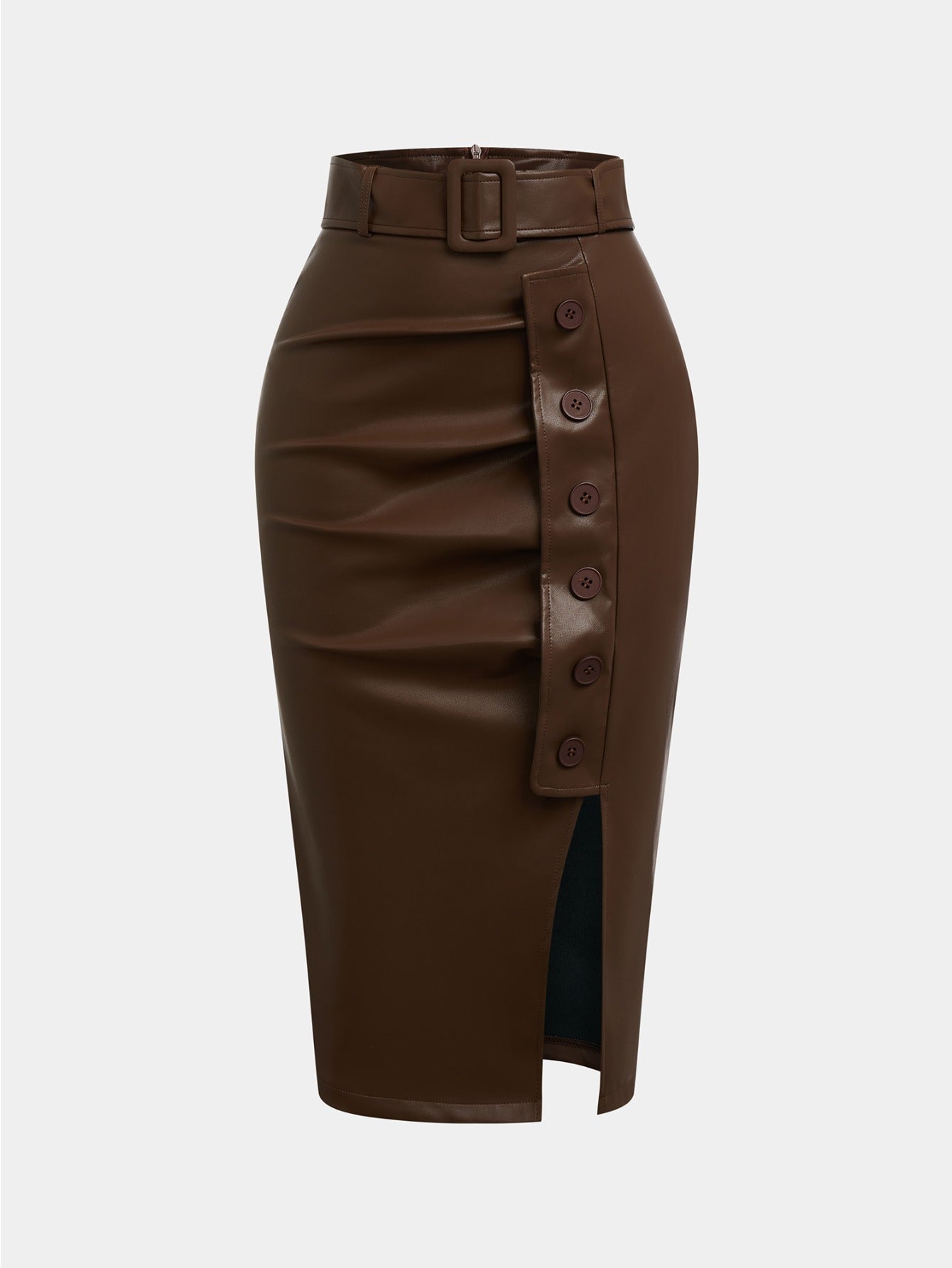 Women's Midi Pencil Skirt - High-Waist detail view