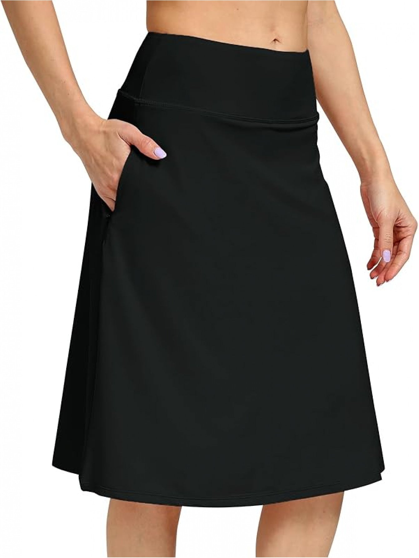Women's Midi Skirt - Pocket Detail detail view