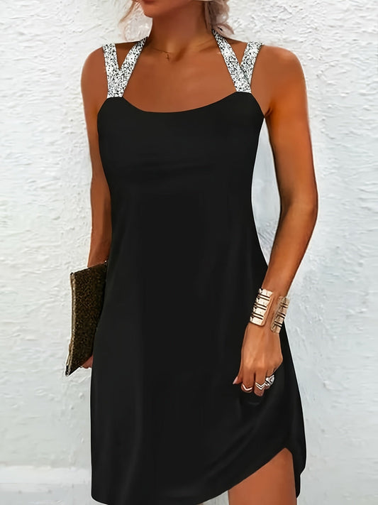 Women's Mini Casual Dress – Black option – main product image