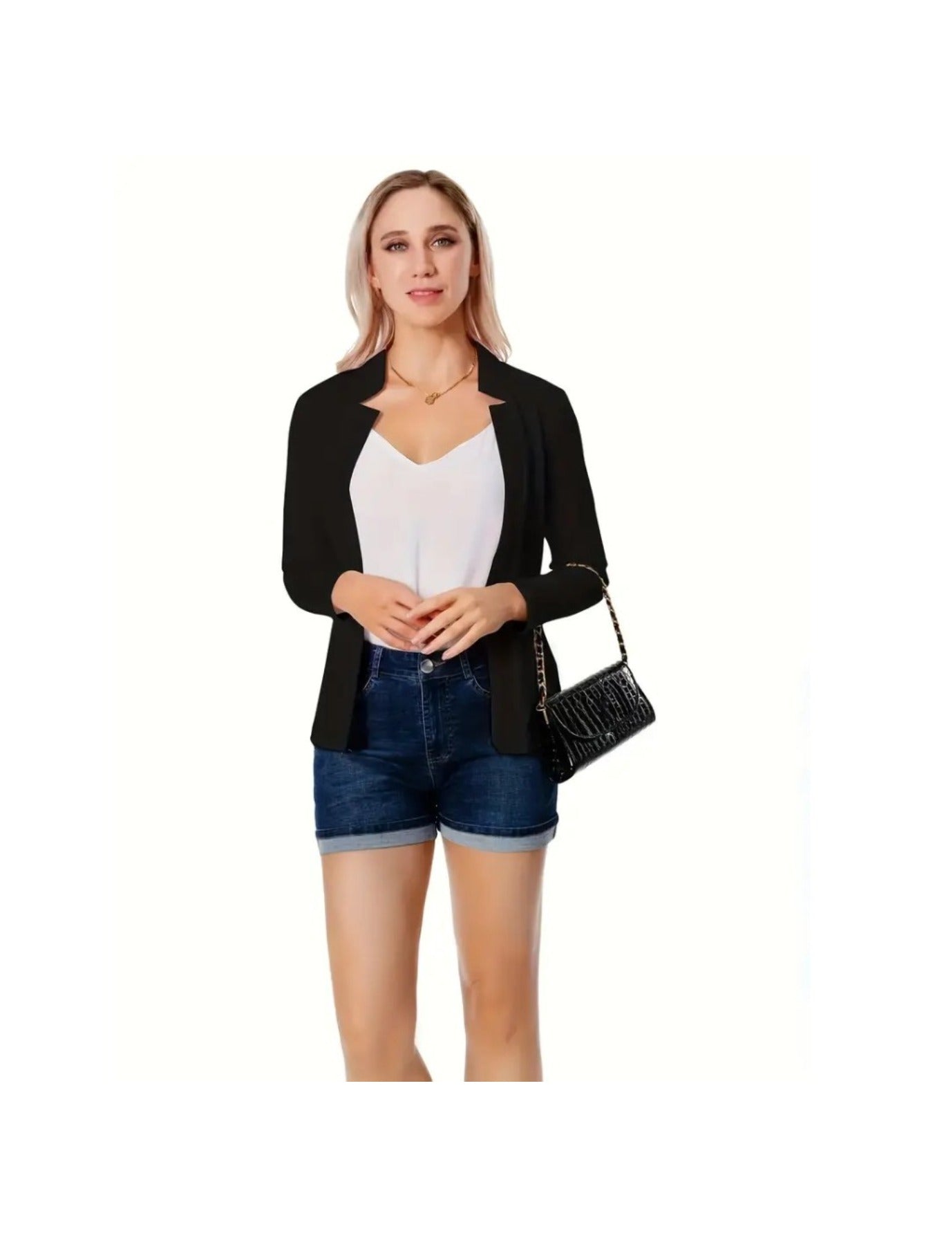 Women's Modest Button Jacket - Pastel Middle Eastern Style detail view