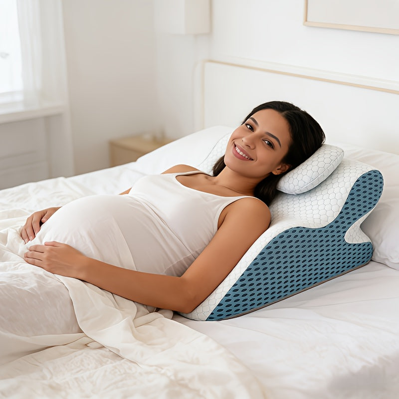 Women's Multi-Position Pregnancy Pillow - Soft Bed and Sofa Support – view 4