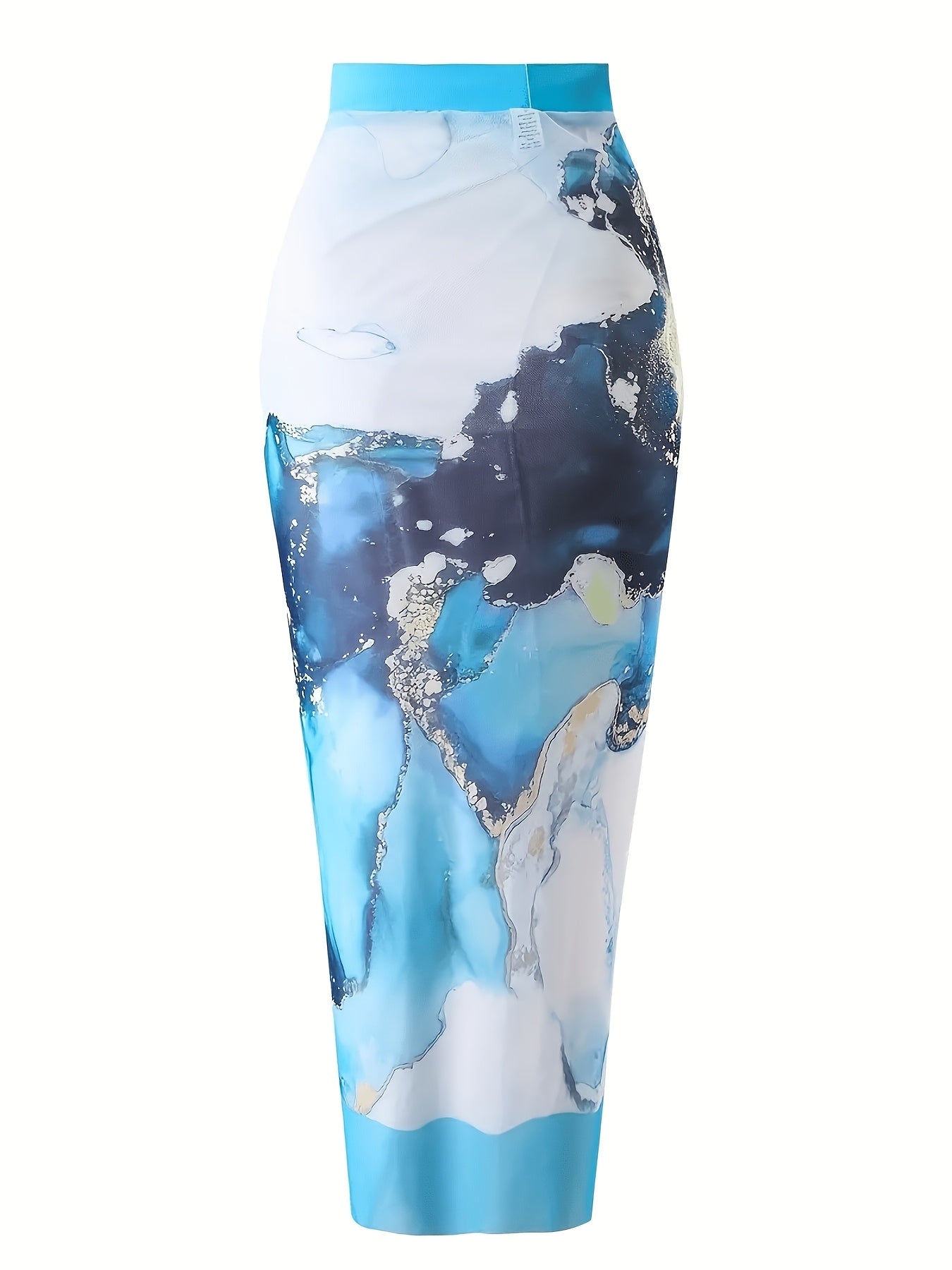 Women's Multicolor Vacation Swimsuit - Textured Beach and Hot Spring Style – view 8
