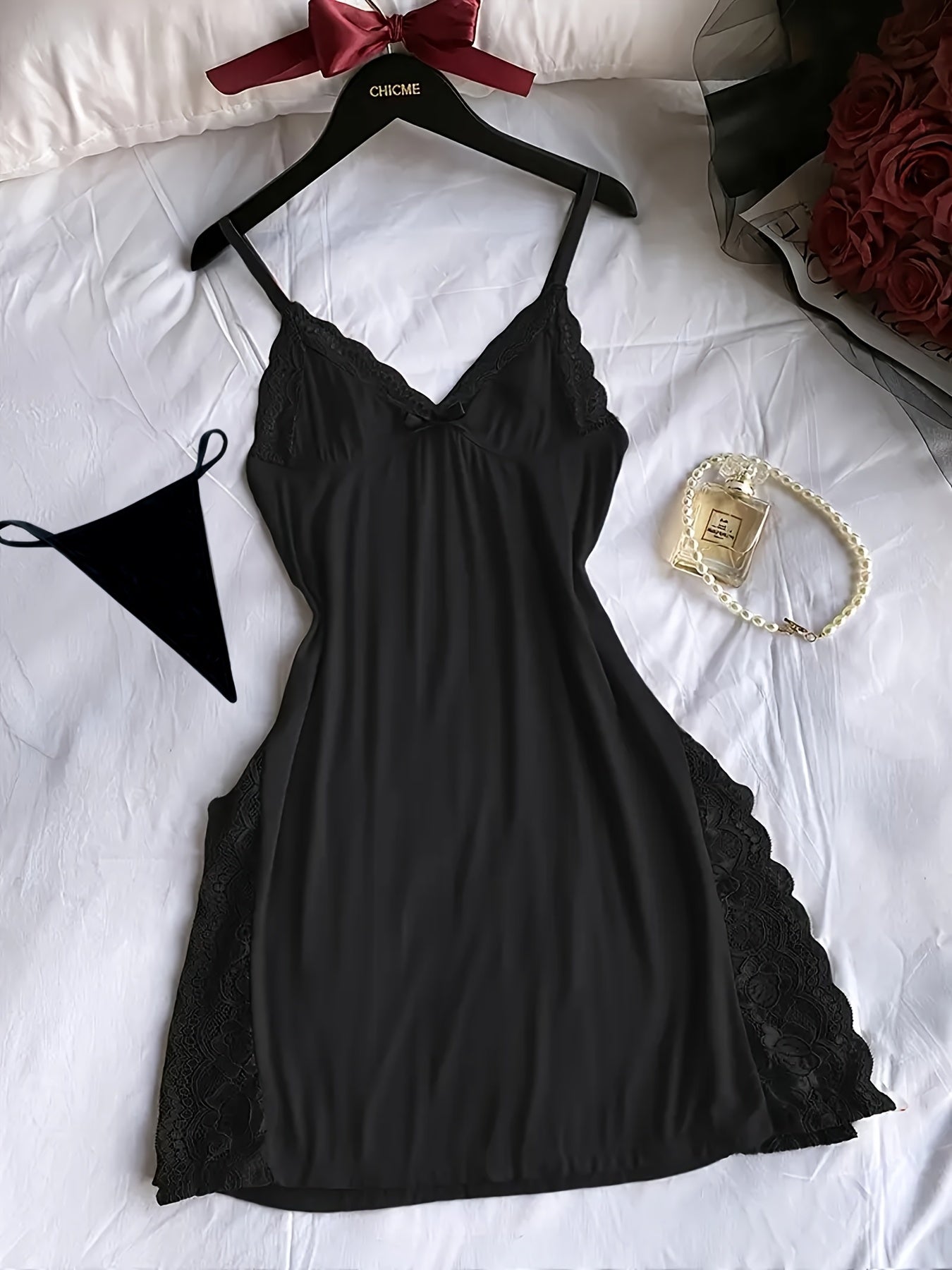 Women's Nightgown Set – Women's 3-Pack Lace Nightgowns - 3-Pack Lace detail view