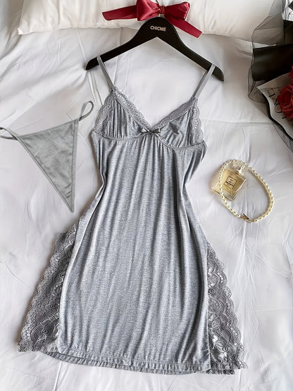Women's Nightgown Set – Women's 3-Pack Lace Nightgowns - 3-Pack Lace detail view