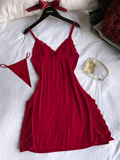 Women's Nightgown Set – Women's 3-Pack Lace Nightgowns - 3-Pack Lace detail view