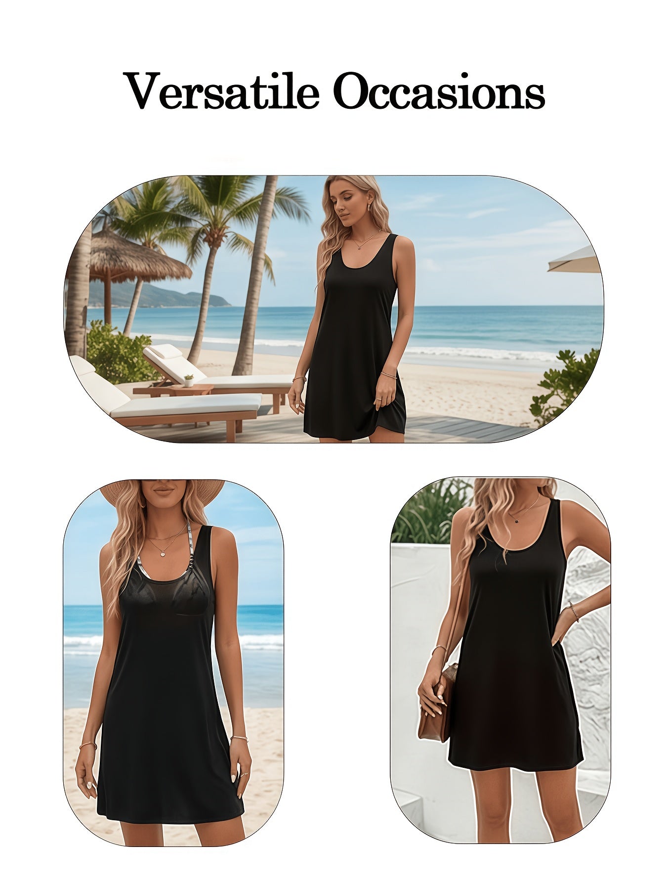 Women's Nightgown - Soft Lounge Comfort – Dark Gray – view 6